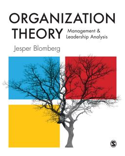 Organization Theory Management and Leadership Analysis  9781529713121 Front Cover