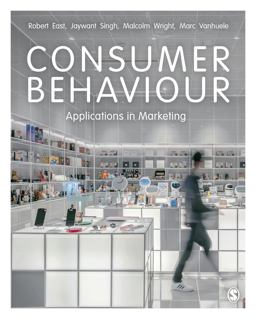 Consumer Behaviour Applications in Marketing 4th 9781529730838 Front Cover