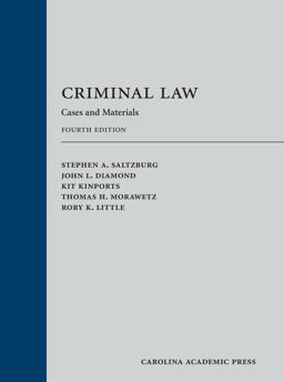 Criminal Law: Cases and Materials  9781531004187 Front Cover