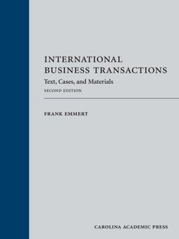 International Business Transactions Text, Cases, and Materials 2nd 9781531005672 Front Cover