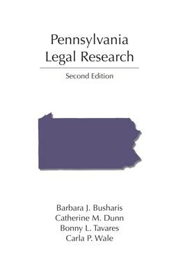 Pennsylvania Legal Research 2nd 9781531007522 Front Cover