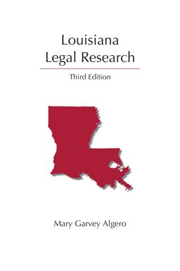Louisiana Legal Research 3rd 9781531007935 Front Cover
