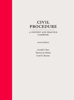 Civil Procedure: A Context and Practice Casebook  9781531008000 Front Cover