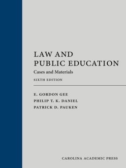 Law and Public Education Cases and Materials 6th 9781531009861 Front Cover