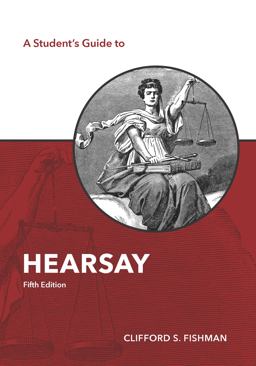 A Student's Guide to Hearsay:  9781531012724 Front Cover