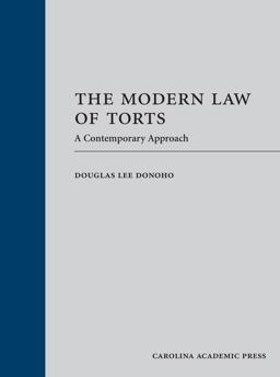 Modern Law of Torts A Contemporary Approach  9781531012946 Front Cover