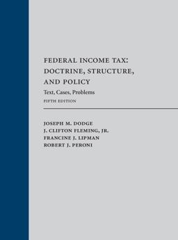 FEDERAL INCOME TAX  9781531013110 Front Cover