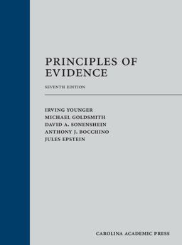 Principles of Evidence:  9781531014810 Front Cover
