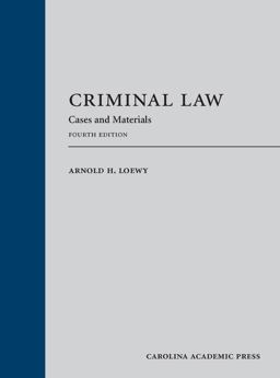 Criminal Law: Cases and Materials  9781531014957 Front Cover