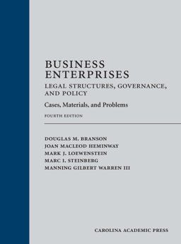 Business Enterprises¿Legal Structures, Governance, and Policy