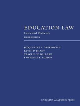 Education Law: Cases and Materials  9781531016869 Front Cover