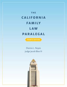 California Family Law Paralegal 4th 9781531018191 Front Cover