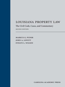 Louisiana Property Law: Louisiana Property Law  9781531018689 Front Cover