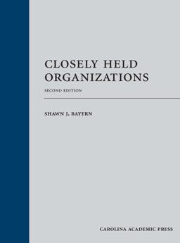 Closely Held Organizations:  9781531019617 Front Cover