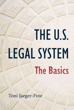 US Legal System The Basics  9781531020378 Front Cover