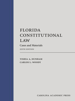     FLORIDA CONSTITUTIONAL LAW:CASES+MA  9781531024673 Front Cover