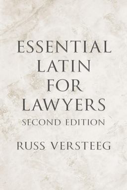 Essential Latin for Lawyers 2nd 9781531024925 Front Cover