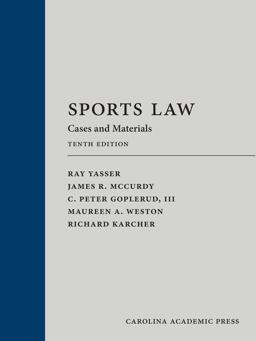 Sports Law Cases and Materials 10th 9781531029005 Front Cover