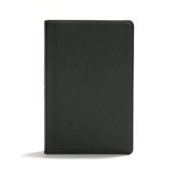 CSB Giant Print Center-Column Reference Bible, Black LeatherTouch