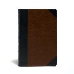 CSB Ultrathin Reference Bible, Black/Brown LeatherTouch, Deluxe Edition  9781535971119 Front Cover