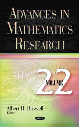 Advances in Mathematics Research Volume 22  9781536123715 Front Cover