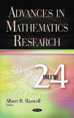Advances in Mathematics Research Volume 24  9781536127669 Front Cover