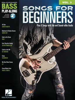 Songs for Beginners: Bass Play-Along Volume 3 - Book with Online Play-along Audio Tracks