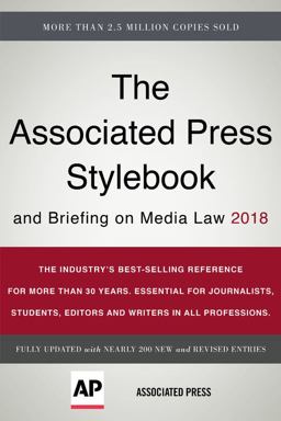 Associated Press Stylebook 2018 And Briefing on Media Law  9781541672383 Front Cover