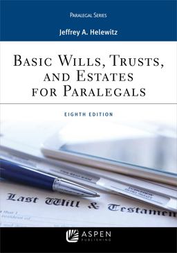 Basic Wills, Trusts, and Estates for Paralegals: 8th 9781543801057 Front Cover