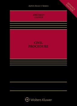 Civil Procedure: Advance Edition  9781543803723 Front Cover