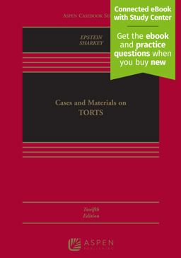 Cases and Materials on Torts:  9781543804454 Front Cover