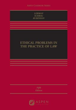 Ethical Problems in the Practice of Law:  9781543804669 Front Cover