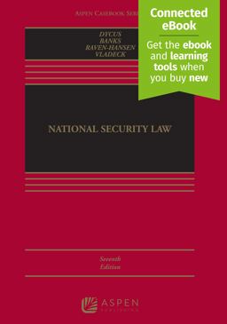 National Security Law 7th 9781543806793 Front Cover