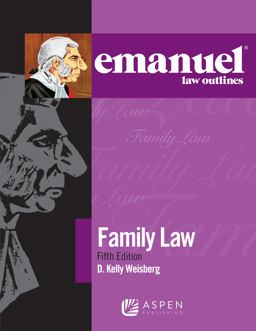 Emanuel Law Outlines for Family Law 5th 9781543807523 Front Cover