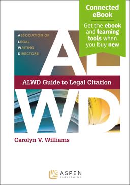 Alwd Guide to Legal Citation:  9781543807776 Front Cover