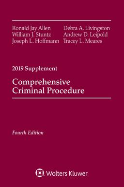 Comprehensive Criminal Procedure 2019 Case Supplement  9781543809299 Front Cover