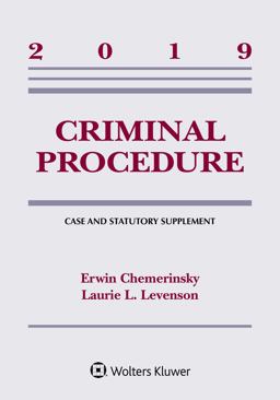 Criminal Procedure 2019 Case and Statutory Supplement  9781543809367 Front Cover