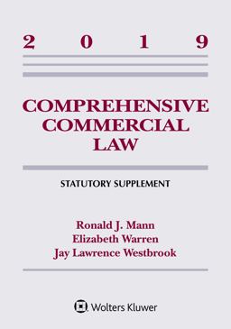 Comprehensive Commercial Law 2019 Statutory Supplement  9781543809435 Front Cover