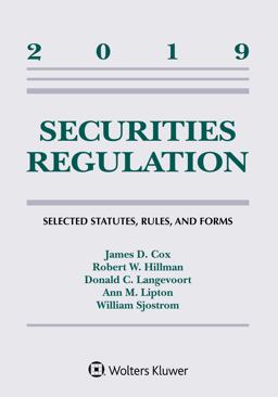 Securities Regulation  9781543812756 Front Cover