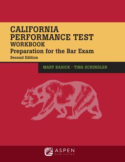 California Performance Test Workbook Preparation for the Bar Exam 2nd 9781543813517 Front Cover