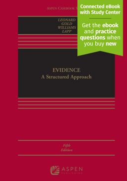 Evidence A Structured Approach 5th 9781543813616 Front Cover