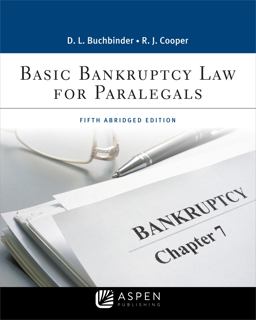 Basic Bankruptcy Law for Paralegals: 5th 9781543813753 Front Cover
