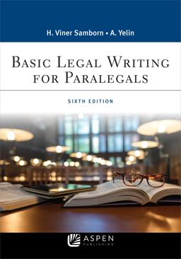 Basic Legal Writing for Paralegals: 6th 9781543813807 Front Cover