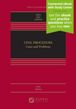 Civil Procedure Cases and Problems 6th 9781543813890 Front Cover