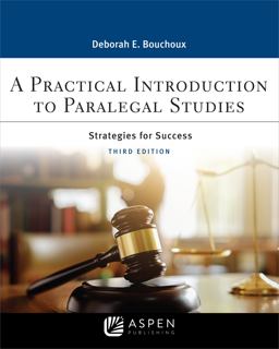Practical Introduction to Paralegal Studies Strategies for Success 3rd 9781543815610 Front Cover