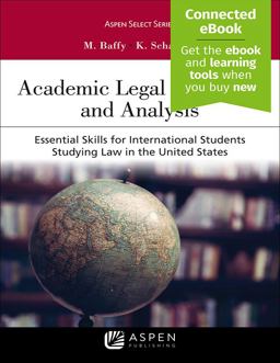 Academic Legal Discourse and Analysis Essential Skills for International Students Studying Law in the United States  9781543815931 Front Cover