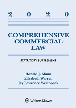 Comprehensive Commercial Law 2020 Statutory Supplement  9781543820386 Front Cover