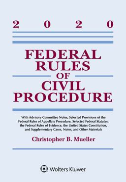 Federal Rules of Civil Procedure 2020 Statutory Supplement  9781543820416 Front Cover