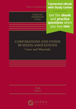 Corporations and Other Business Associations: Cases and Materials  9781543825923 Front Cover