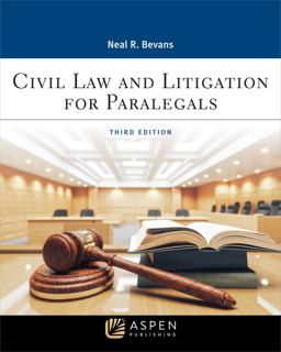Civil Law and Litigation for Paralegals 3rd 9781543826111 Front Cover